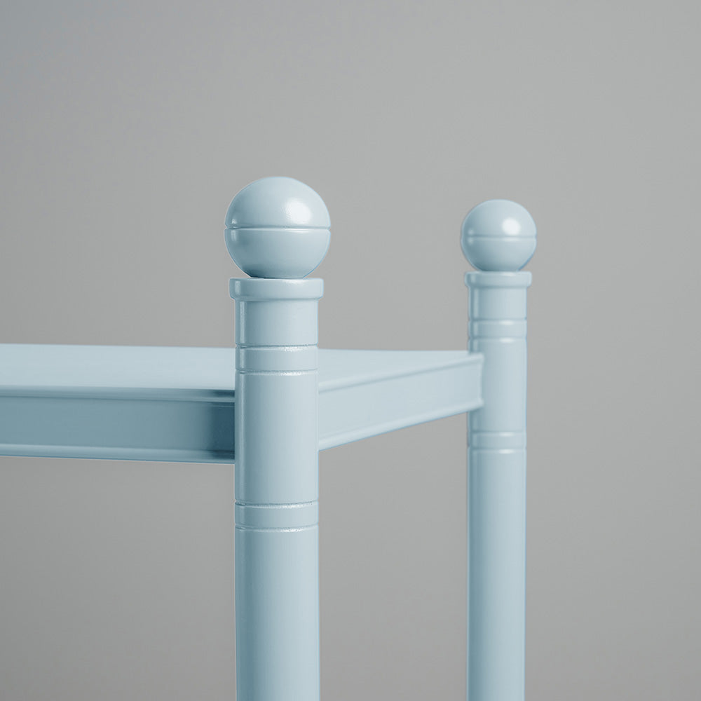 Side Design Closeup of Revive Light Blue Side Table - NiX By Nicola Harding & Co.