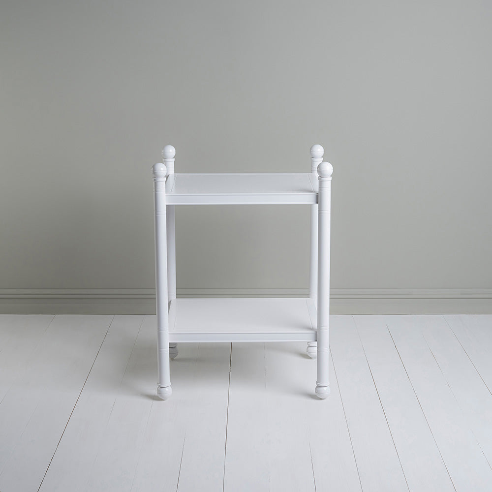 Side view of Revive White Side Table - NiX Studio
