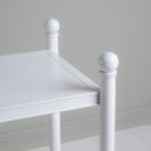 Leg Design Closeup of Revive White Side Table - By NiX