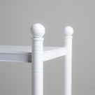 Side view closeup of Revive White Side Table - Nicola Harding & Co.