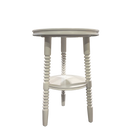 End-of-the-Line - Spindle Side Table, Soft White