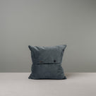 Back Side of Grey Velvet Square Cushion With 2 Buttons - By NiX