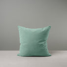Front Side of Large Square Cushion in Blue(Sea Mist) Velvet - By NiX