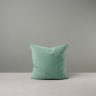 Front Side of Medium Square Cushion in Blue(Sea Mist) Velvet - By NiX