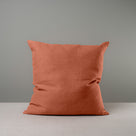 Large size Square Kip Cushion in Laidback Linen, Cayenne
