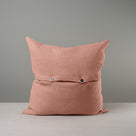 Back Side of Extra Large Square Cushion in Roseberry color with 2 black Button -  Nicola Harding & Co.
