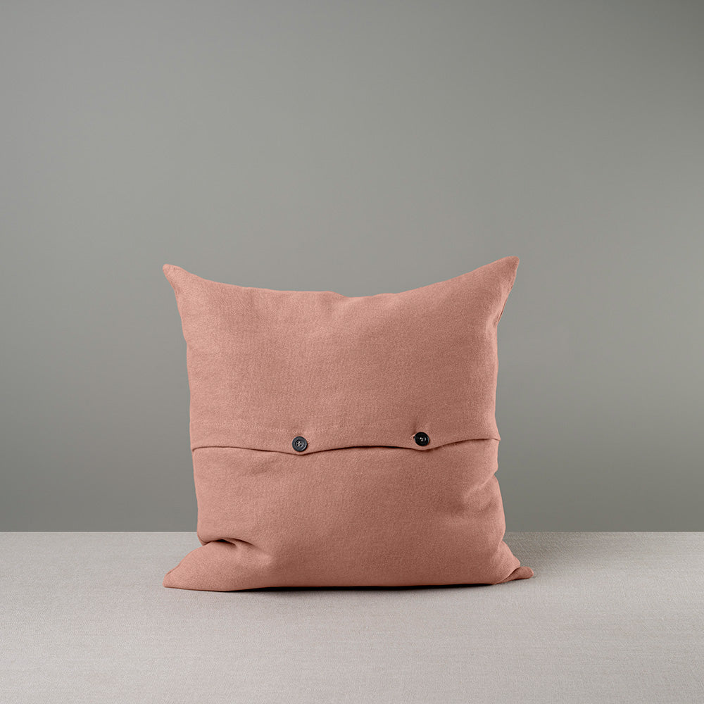  Back Side of Large Size Square Cushion in  Roseberry Color with 2 buttons 
