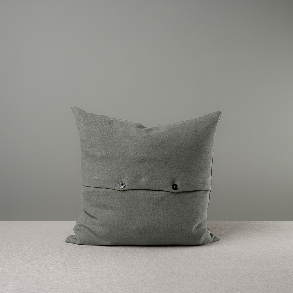 Back Side of Large Size Grey Square Cushion With 2 Buttons - Nicola Harding & Co.