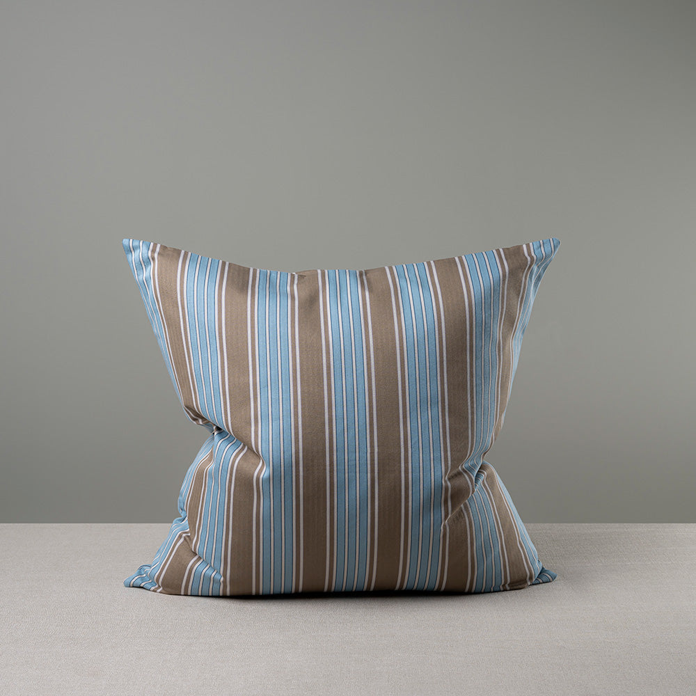  Front Side of Extra Large Square Cushion in Cotton, Blue - NiX 