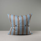 Back Side of Extra Large Square Cushion in Cotton, Blue With 2 Buttons