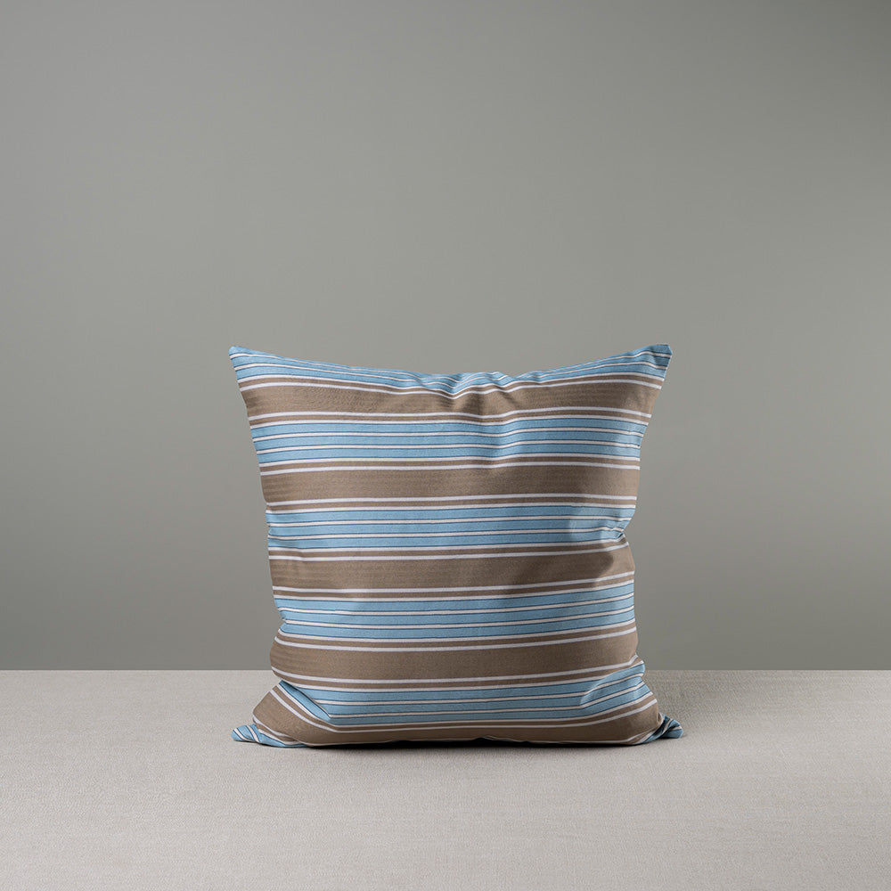  Front Side of large Square Cushion in Cotton, Blue - NiX 