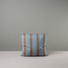 Front Side of Medium Square Cushion in Cotton, Blue - Nicola Harding & Co.