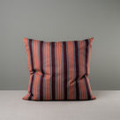 Front Side of Extra Large Square Kip Cushion in Regatta Cotton, Flame - NiX