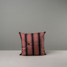 Back Side of Square Kip Cushion in Regatta Cotton, Flame With 2 Buttons - NiX