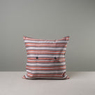 Back Side of Large Square Kip Cushion in Berry Cotton Linen - By Nicola Harding & Co.
