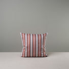 Front Side of Medium Square Kip Cushion in Berry Cotton Linen - By NiX