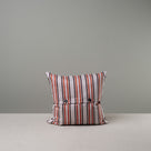 Back Side of Medium Square Kip Cushion in Berry Cotton Linen - By NiX
