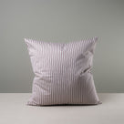 Square Kip Cushion in Ticking Cotton, Berry - By NiX