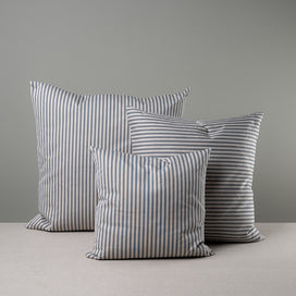 3 Different Sizes Square Cushion in Ticking Cotton - NiX By Nicola Harding & Co.