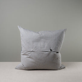 Back Side of Extra Large Square Cushion in Ticking Cotton With 2 Buttons