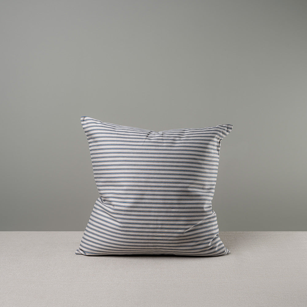 Front Side of Large Square Cushion in Ticking Cotton - Nicola Harding & Co.