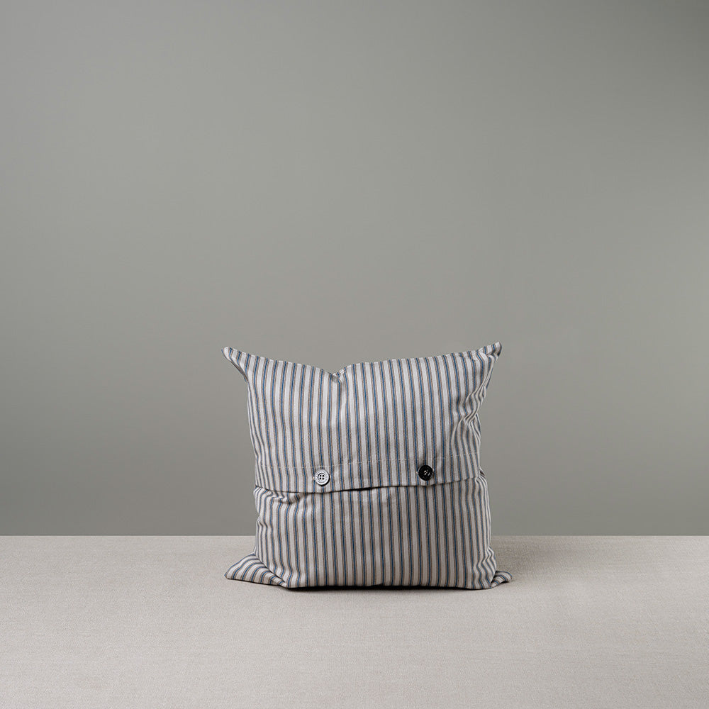Back Side of Square Cushion in Ticking Cotton, With 2 Buttons - NiX