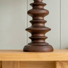 Good Turn Wooden Table Lamp Base in Smoky Oak Design 