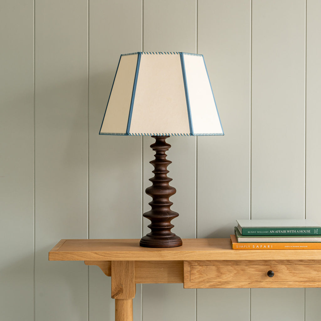  Good Turn Wooden Table Lamp Base in Smoky Oak - NiX 