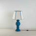 image of Hourglass Ceramic Table Lamp Base in Sea Blue