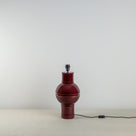 Orb Ceramic Table Lamp Base in Red - Nicola Harding