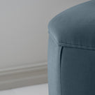 Thither Hexagonal Ottoman in Intelligent Velvet Aegean design close up