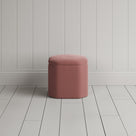 Thither Hexagonal Ottoman in Intelligent Velvet Rose Back View - NiX
