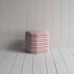 image of Thither Hexagonal Ottoman in Slow Lane Cotton Linen, Berry