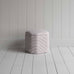 image of Thither Hexagonal Ottoman in Ticking Cotton, Berry