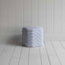 image of Thither Hexagonal Ottoman in Ticking Cotton, Aqua Brown