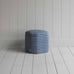 image of Thither Hexagonal Ottoman in Well Plaid Cotton, Blue Brown