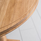 Design Closeup of Tuck In Oval Dining Table in Oak