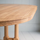 Edge Design of Oval Dining Table in Oak