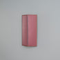  Stitch In Time Wall Light in Burgundy with Muted Pink Trim, Side View - By NiX 