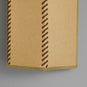  Stitch In Time Wall Light in Mustard with Antique Gold Trim, Design Closeup - By NiX 