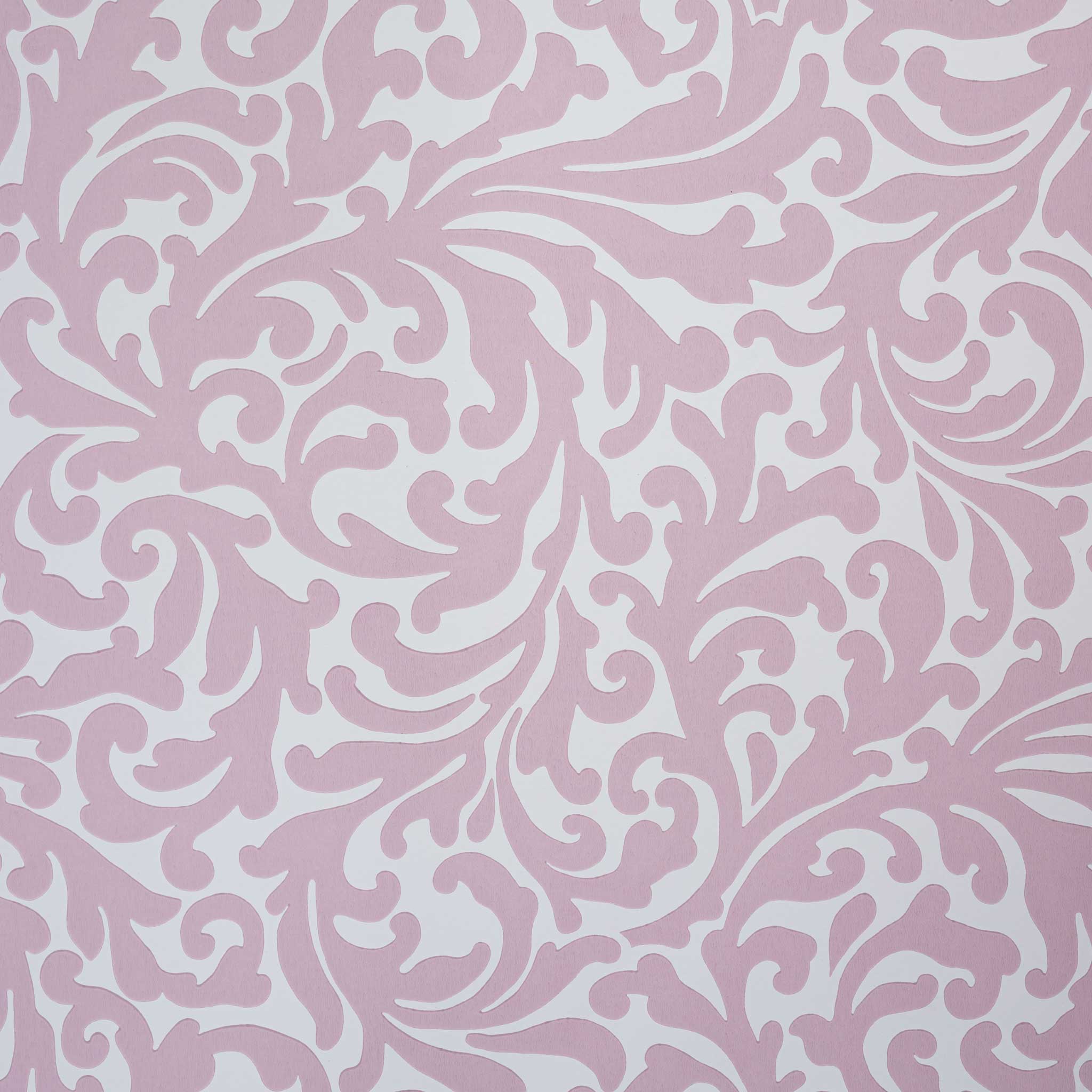  Filigree Wallpaper in Rose Pink - Nicola Harding 