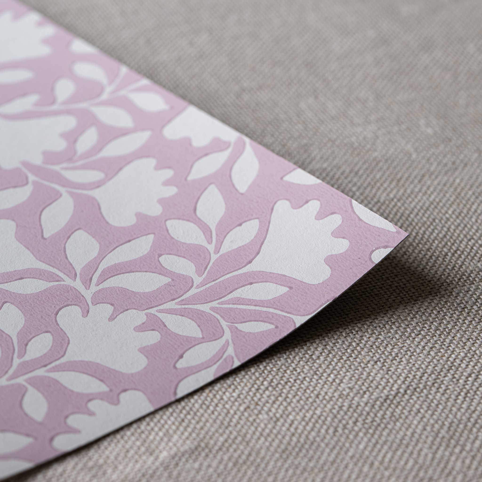  Ginko Wallpaper in Rose Pink - Nicola Harding 
