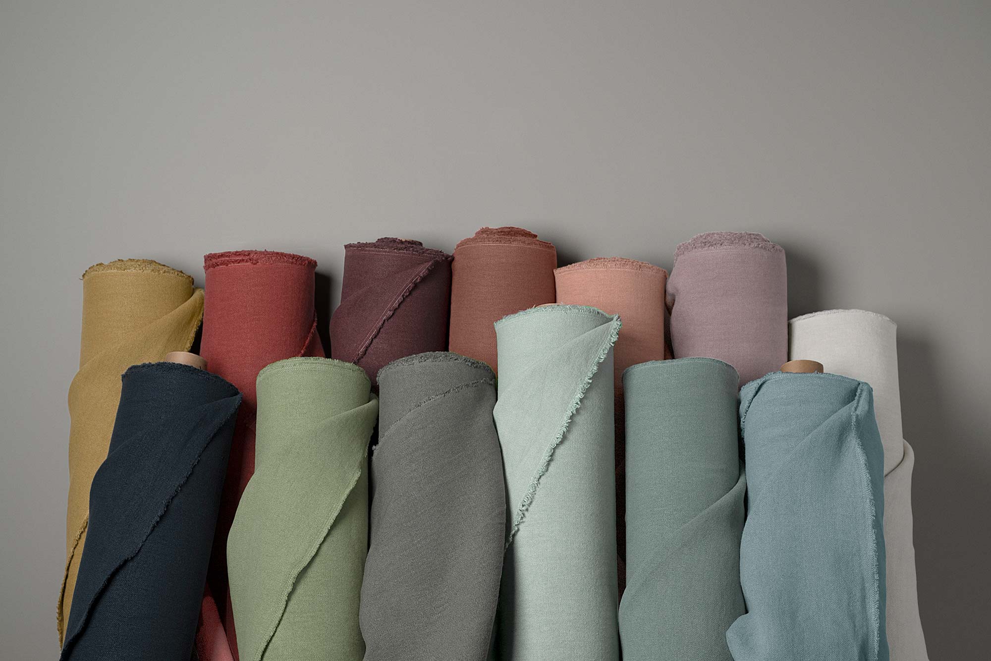  Multiple Color Laidback Linen Fabric Rolls - By NiX 